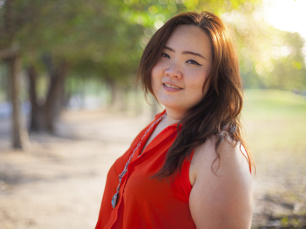 Woman who is overweight because of polycystic ovaries