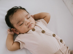A sleeping baby