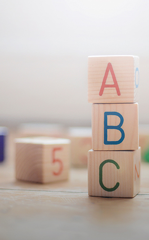 toy wooden alphabet blocks