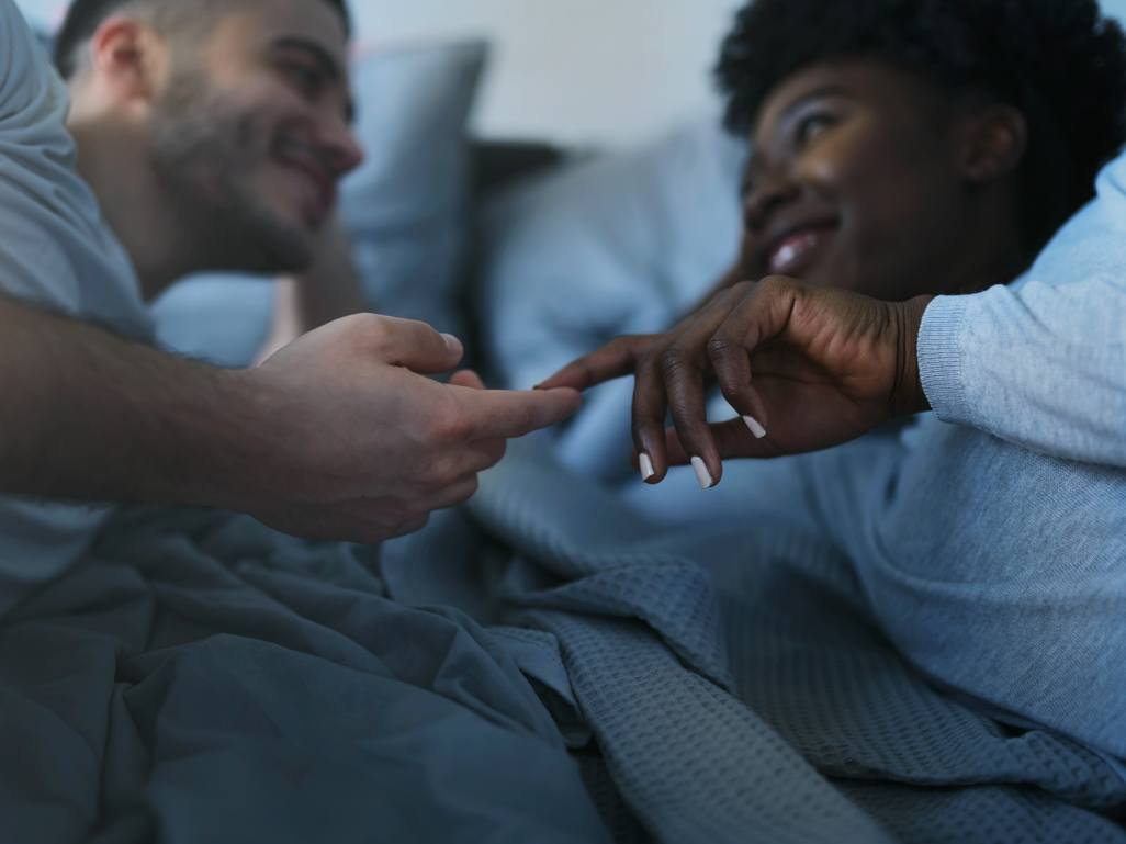 Couple in bed 