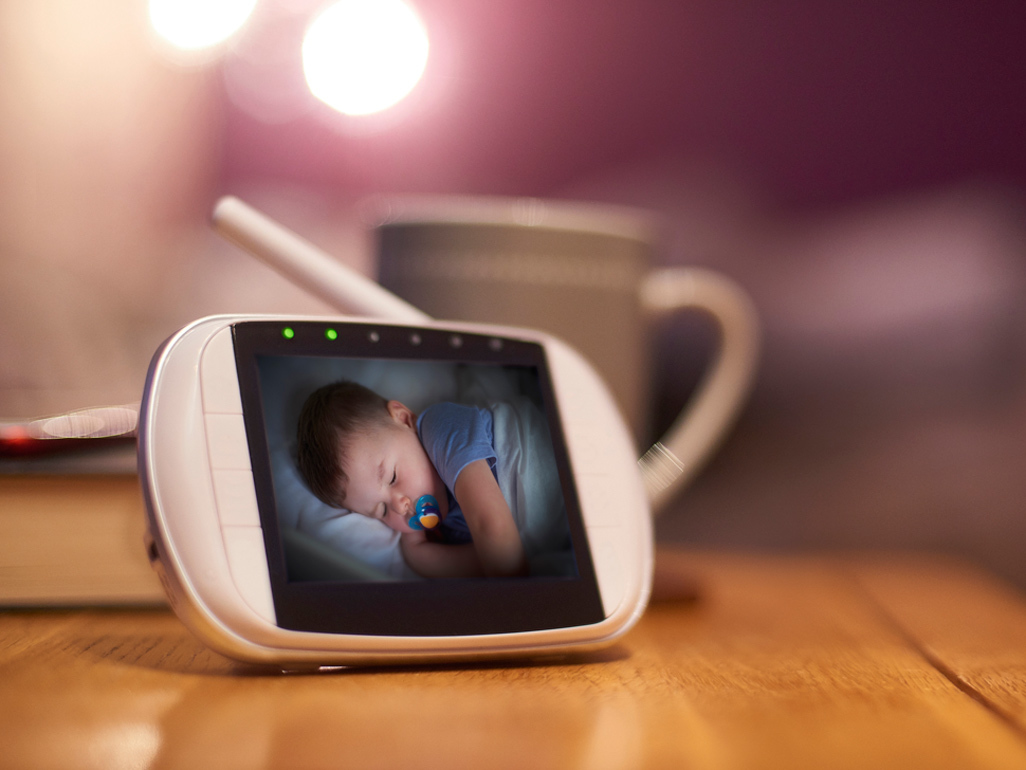Baby monitor on table