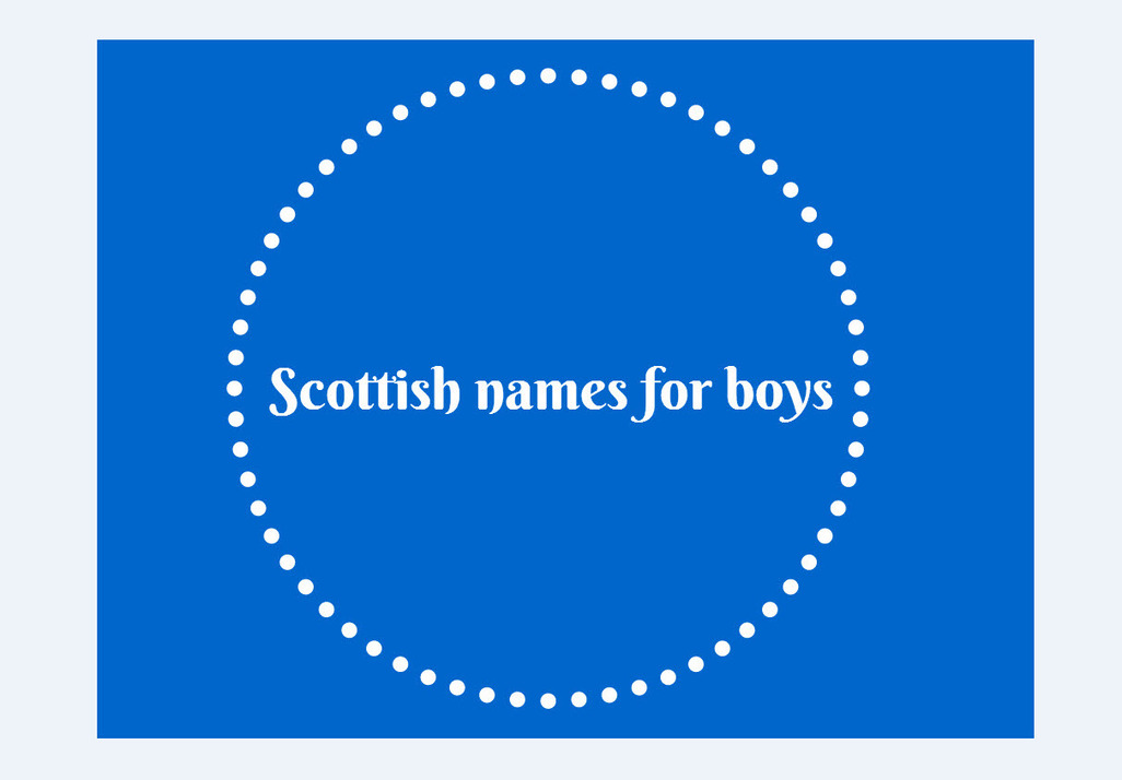 Graphic for Scottish boys' names